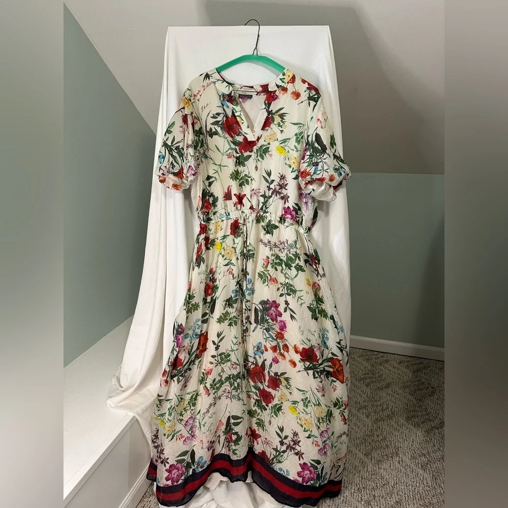 Vince Camuto Multicolor Floral Italian Dress size XL - Picture 8 of 9